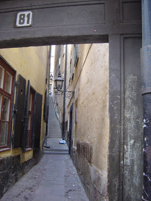 Alley in Gamla Stan, Stockholm 2006, Scandinavia 2006