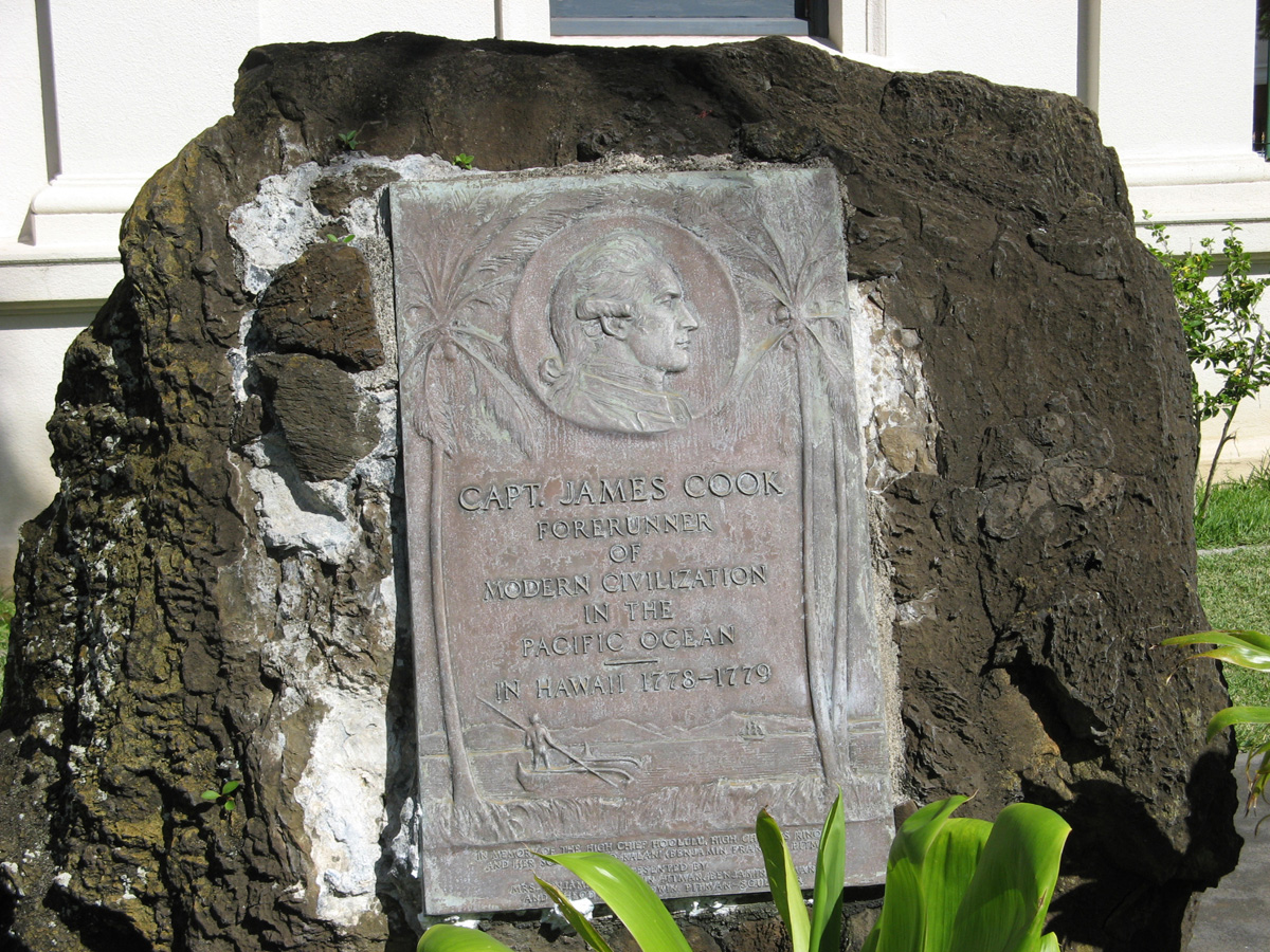 Hawaii 2008, Cpt Cook Plaque Honolulu