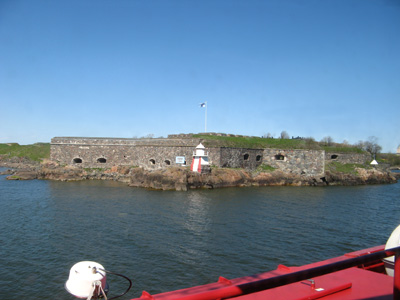 Suomenlinna, from Linda Line ferry, Helsinki, Finland, Estonia, Latvia 2009