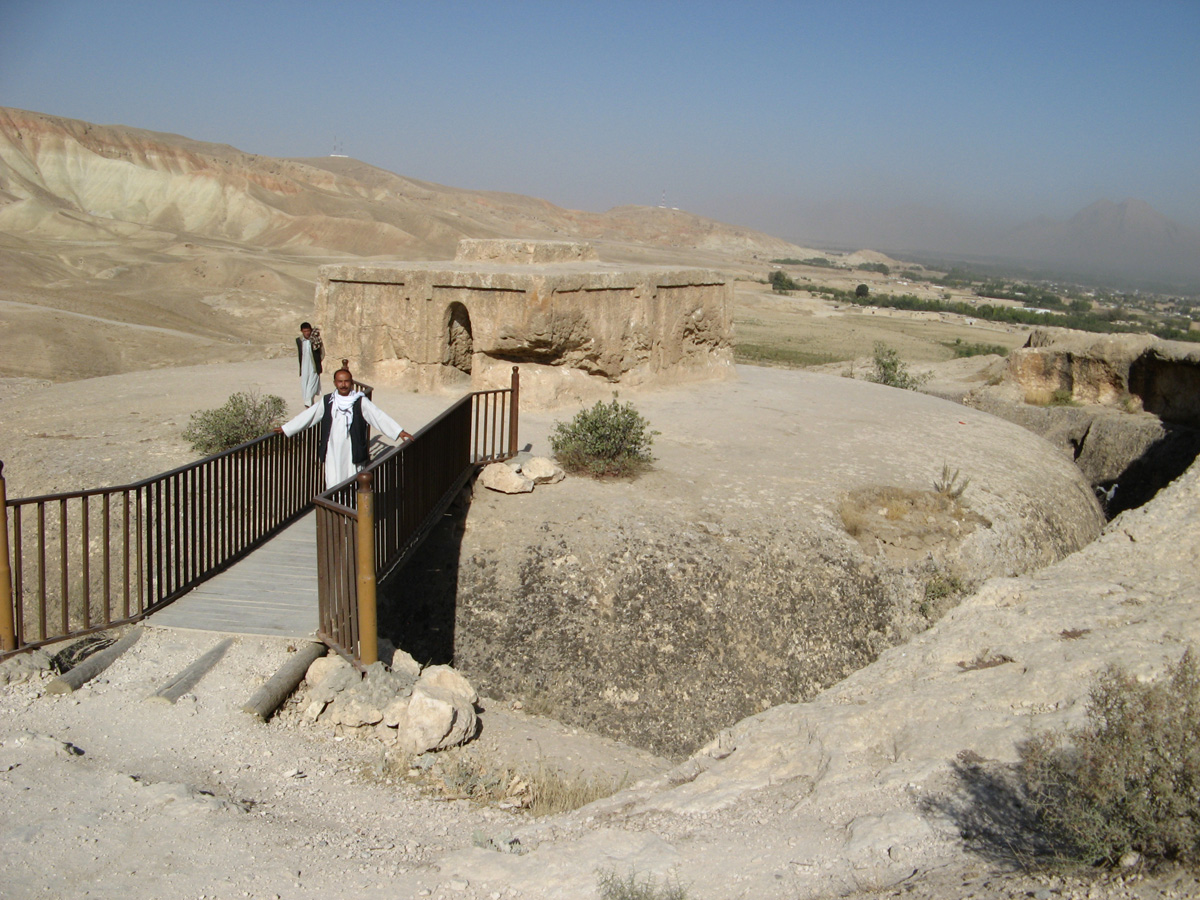 Mazar-Panjshir, Rock-carved Stupa, Samangan