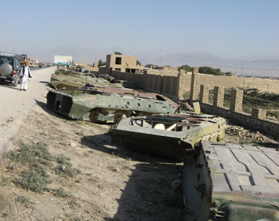 Old Soviet APCs, Mazar-e Sharif, Afghanistan 2009
