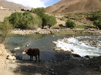 Ford across the Panjshir, Panjshir Valley, Afghanistan 2009