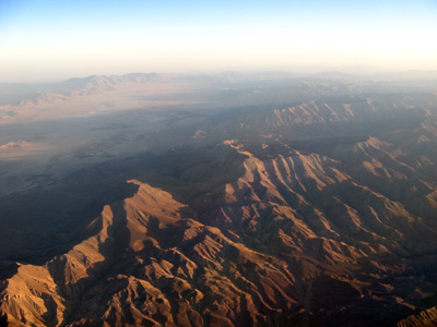 Dusty, dry Afghanistan From my Kam Air flight to Dubai, Kabul, Afghanistan 2009