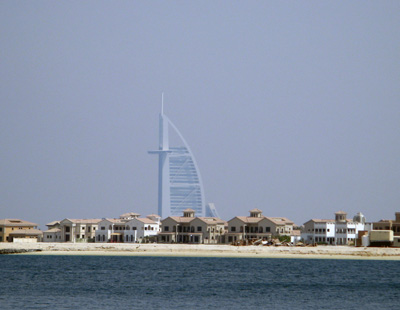 Burj Al Arab, from Palm Jumeirah, Dubai, UAE 2009