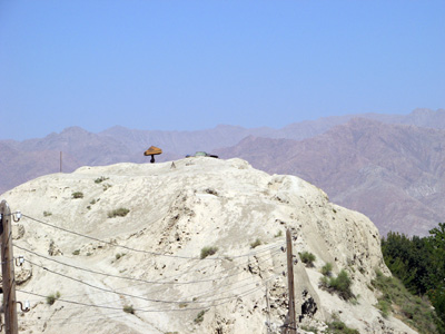 Tajik Army post on old citadel, Khojand, Uzbekistan & Tajikistan 2009