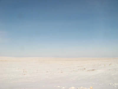 Winter Steppes: 25 miles W of Erementau, Kazakhstan 2009