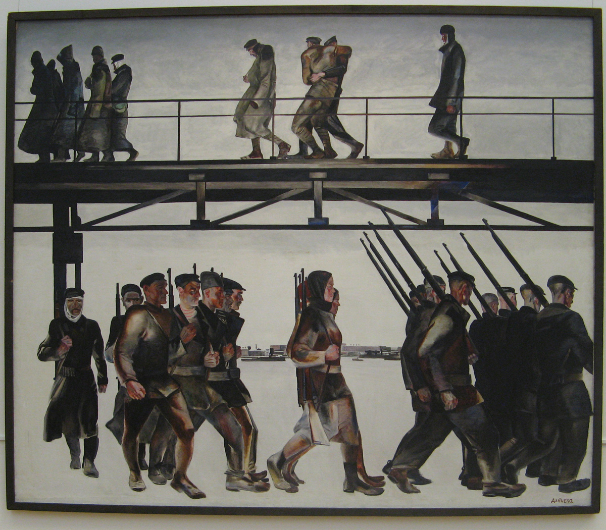 Tretyakov Galleries, New Tretyakov: �Defence of Petrograd� Alexander Deineka (1928)