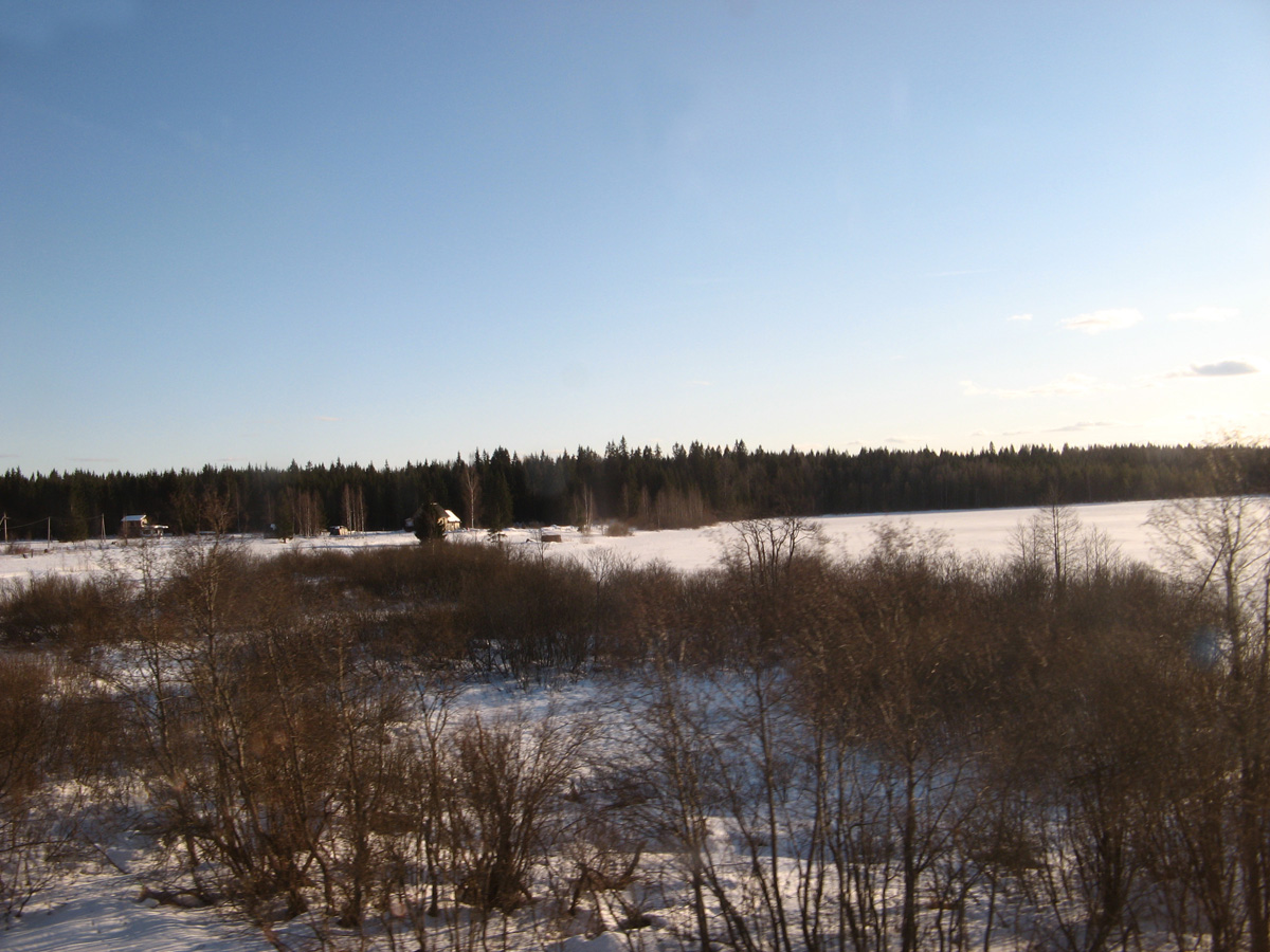 Moscow to St Petersburg, 129 miles SE of St Petersburg