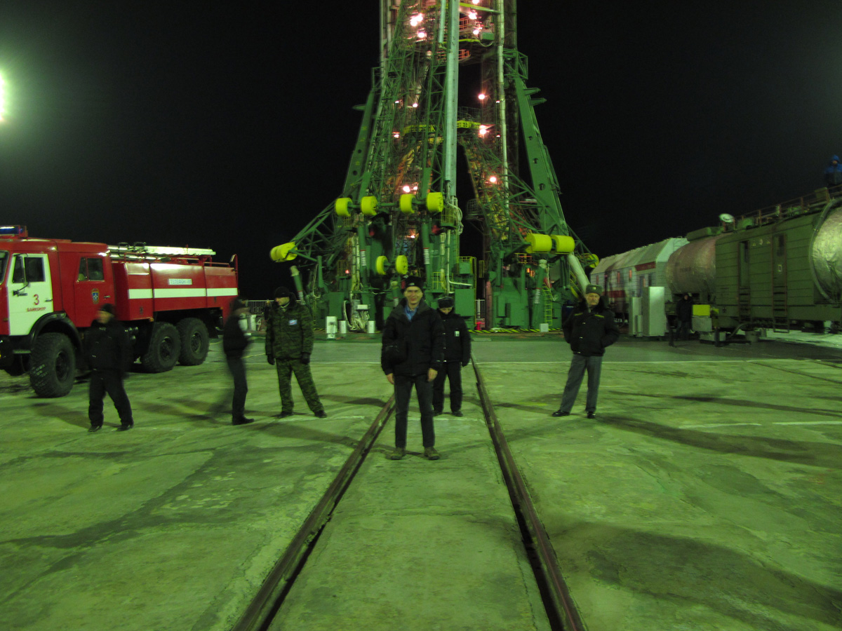 TMA-20&nbsp;Launch, Scotsman at Gagarin Pad