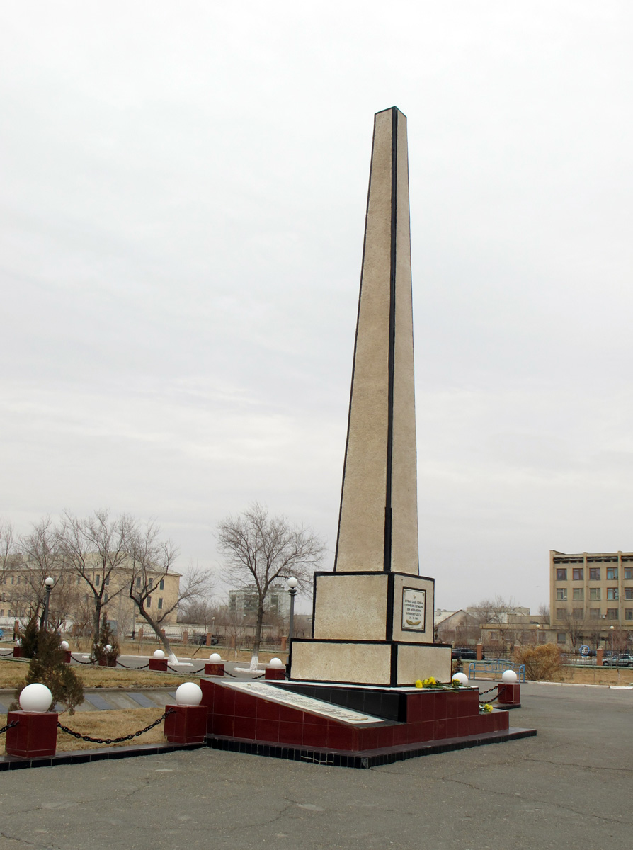 Baikonur City, Nedelin Memorial We left flowers.