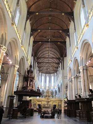 Nieuwe Kerk interior, Amsterdam, European Union Dec 2010