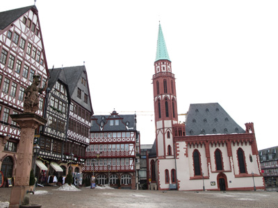 (Rebuilt) old town center, Frankfurt, European Union Dec 2010