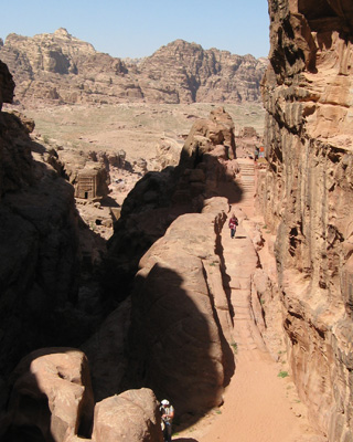 Steps, steps and more steps., Petra Day-1, Jordan 2010