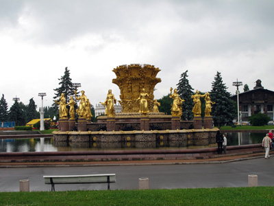 VDNKh Fountains, Moscow, Russia May 2010