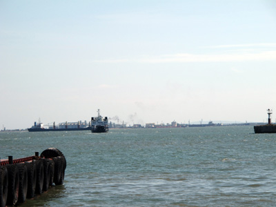 Looking to Port Kavkaz, Russia, Kerch, Crimea 2011