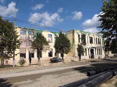 War damaged buildings, Tskhinvali, South Ossetia, Oct 2011