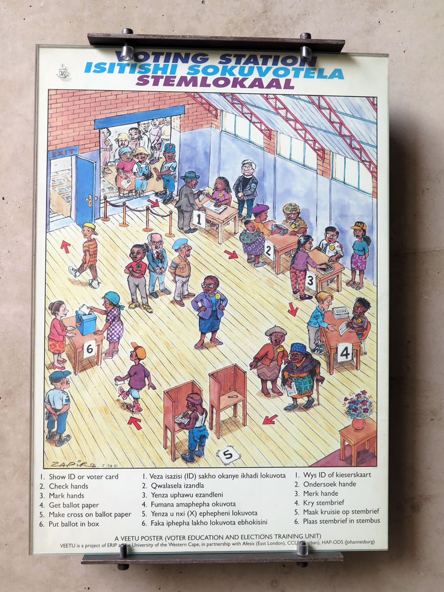 Johannesburg, 1994 Elections Poster: How to Vote