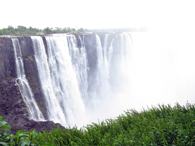 Main section of Falls, Victoria Falls, Zimbabwe 2013