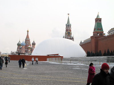 Tent over Lenin Mausoleum, Moscow, Moscow Area 2013