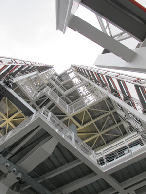 Looking up to the The Shard's Tip., London, UK 2013