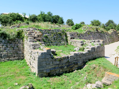 Troy VII Tower, attached to Troy VI Wall, Turkey 2014