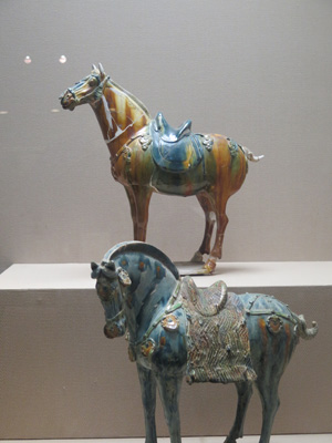 Tang Horses.  Xian Museum, China 2014