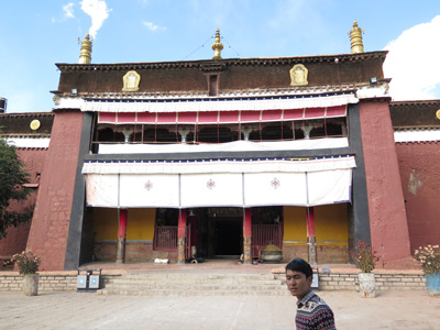 Pelkor Chode Monastery + Tashi, Gyantse: Pelkor Chode Monastery, Tibet 2014