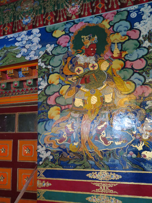 One of the Four Guardian Kings, Summer Palace of the Panchen Lamas, Tibet 2014