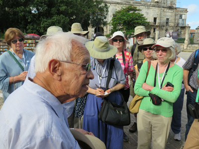 Architecture tour expert, Prof. Orestes, Old Havana, Cuba 2014