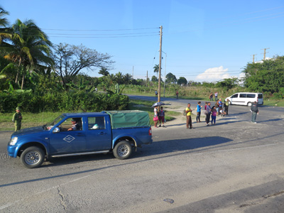 Waiting for transport, Cienfuegos, Cuba 2014