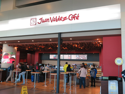 Juan Valdez at Bogota Airport, Around Bogota, Colombia 2015