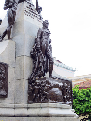 Simon Bolivar statue, Panama City, Panama 2014