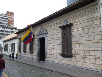 Simon Bolivar's birth house, Caracas, Venezuela 2014