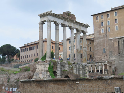 Temple of Saturn, Roman Fora, Italy 2014