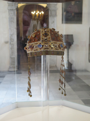 Constance of Aragon's Crown (13th c), Palermo Cathedral, Sicily 2014