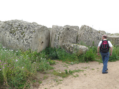 Fragments of giant temple "G", Selinunte, Sicily 2014