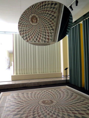 Gorgon in a mirror, Sousse Museum, Tunisia 2014