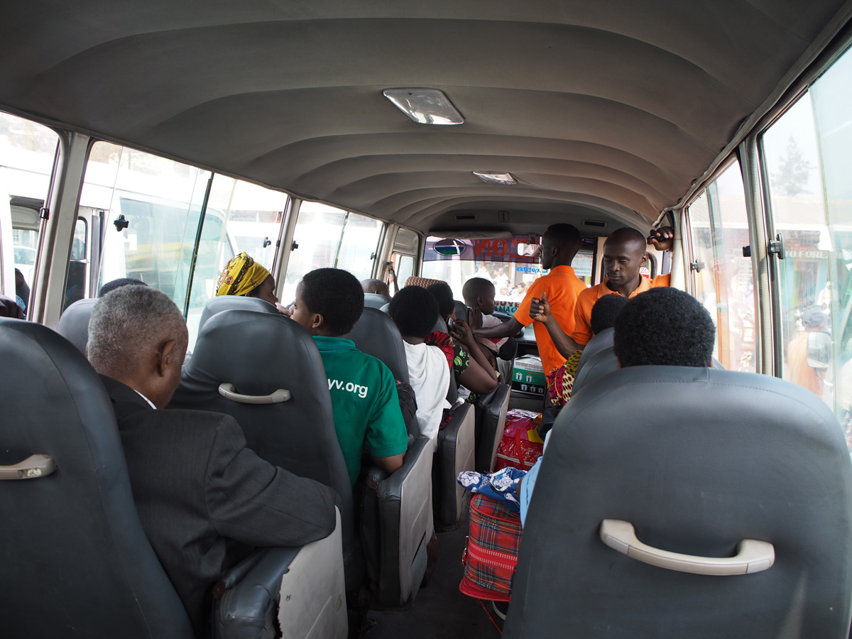 Kigali, Minibus to Butare