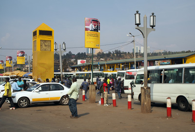 Outside Nyabugogo minibus station, Kigali, Rwanda 2015