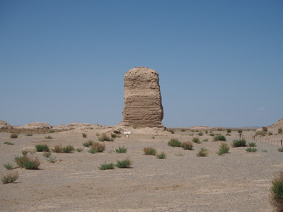 Yumen Guan: Big Fangpan Castle, Dunhuang: Yumen Guan, China 2015