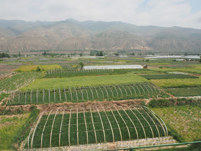 107 miles SE of Lanzhou, To Xian, China 2015