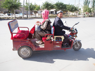 Kasgar: Local wheels, Xinjiang, China, 2015