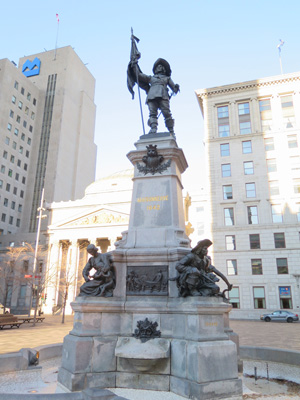 Paul de Chomedey, sieur de Maisonneuve Founder of Montreal in 1, Canada, Fall 2015