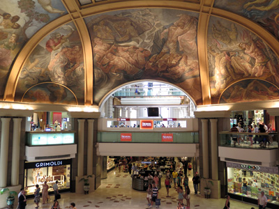 Galerias Pacifico Struggling workers above consumer excess, Buenos Aires, Argentina & Chile 2015