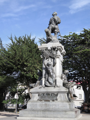 Ferdinand Magellan statue, Punta Arenas, Argentina & Chile 2015