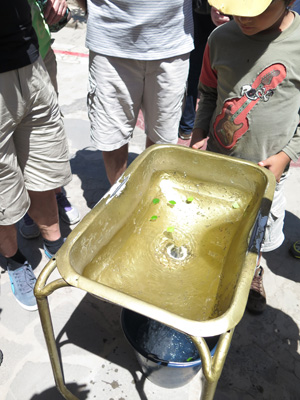Museo Intinan The water swirls in a thrilling demonstration!, The Equator, Quito, Ecuador, 2015