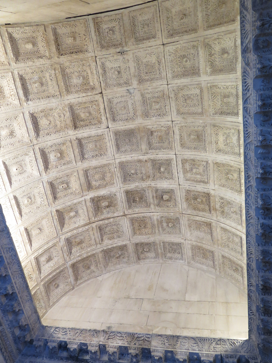 Temple of Jupiter, Temple of Jupiter: Coffered ceiling