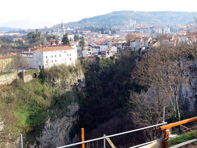 Pazin Castle, perched over gorge, Pisino, Croatia 2015