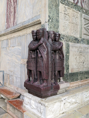 Tretrarchs in corner of St Mark's (originals?), Italy 2015