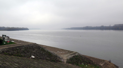 A rather gray Danube, Kalemegdan Fortress, Belgrade 2016